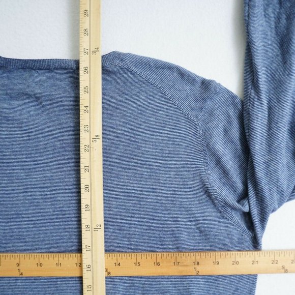 Bonobos Mens Sweater Pullover Crew Neck Lightweight Blue Cotton Size Medium Slim - Picture 5 of 6